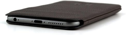 Dockem Ultra Slim Sleeve for iPhone SE 3 (2022), 13 Mini, 12 Mini, iPhone SE 2 (2020), iPhone 8, 7, 6, 6S: Synthetic/Vegan Leather Professional Executive Pouch Case [Dark Brown] in Saudi Arabia
