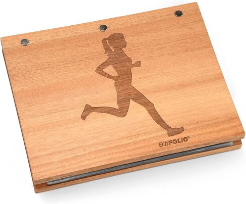 Gone For a Run Premier BibFOLIO® Race Bib Albums | Wood Race Bib Holders for Runners in Saudi Arabia