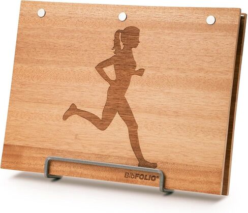 Gone For a Run Premier BibFOLIO® Race Bib Albums | Wood Race Bib Holders for Runners in Saudi Arabia
