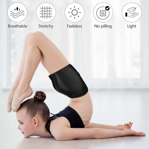 ريسينتا 3 قطع الفتيات الجمباز السراويل التألق الفتيات الرقص السراويل بريق الباليه الرقص السراويل الفتيات السراويل الرياضية in Kuwait