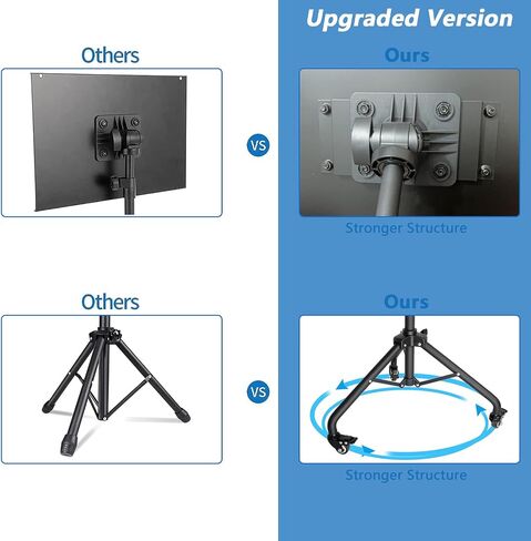 Projector Tripod Stand with Wheels Adjustable Height Laptop Tripod Stand with LED Ring Light Carrying Bag 2 Shelves Mouse Tray Phone Holder Projector Music Stand Portable Laptop Floor Stand in Saudi Arabia