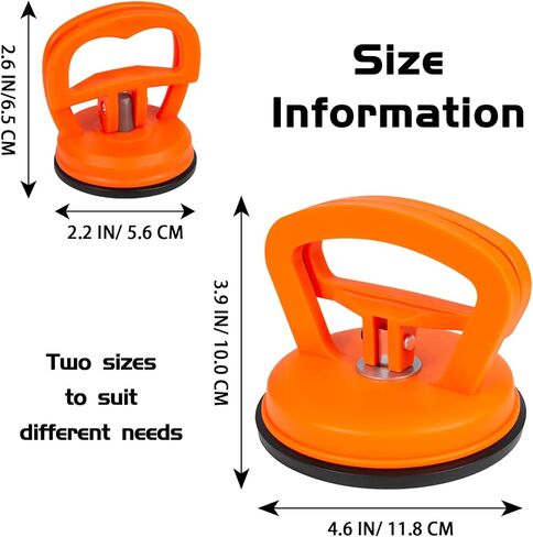 3 قطع من أدوات سحب دنت السيارة، مجموعة إزالة انبعاجات السيارة، أدوات إصلاح دنت السيارة من LIOUCBD لإصلاح دنت السيارة، الزجاج، الشاشة، البلاط، المرآة، أداة إصلاح جسم السيارة المتحركة (قطعة واحدة كبيرة الحجم وقطعتان صغيرتان) in Kuwait