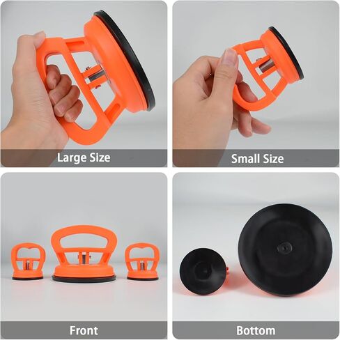 3 قطع من أدوات سحب دنت السيارة، مجموعة إزالة انبعاجات السيارة، أدوات إصلاح دنت السيارة من LIOUCBD لإصلاح دنت السيارة، الزجاج، الشاشة، البلاط، المرآة، أداة إصلاح جسم السيارة المتحركة (قطعة واحدة كبيرة الحجم وقطعتان صغيرتان) in Kuwait