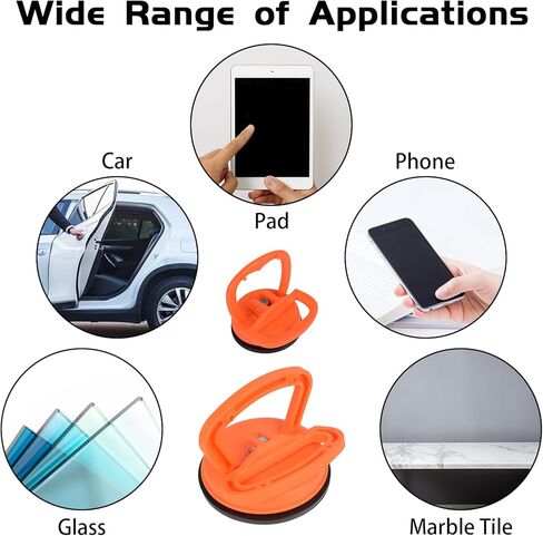 3 قطع من أدوات سحب دنت السيارة، مجموعة إزالة انبعاجات السيارة، أدوات إصلاح دنت السيارة من LIOUCBD لإصلاح دنت السيارة، الزجاج، الشاشة، البلاط، المرآة، أداة إصلاح جسم السيارة المتحركة (قطعة واحدة كبيرة الحجم وقطعتان صغيرتان) in Kuwait