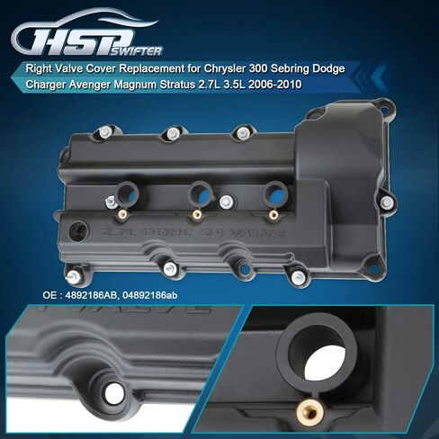 Valve Cover Replacement for Chrysler 300 Sebring Dodge Charger Avenger Magnum Stratus 2.7L 2006-2010 OE# 4892186AB in Saudi Arabia