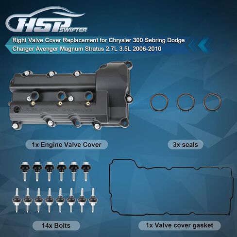 Valve Cover Replacement for Chrysler 300 Sebring Dodge Charger Avenger Magnum Stratus 2.7L 2006-2010 OE# 4892186AB in Saudi Arabia