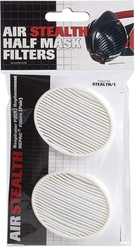 Trend Replacement N100 Filters (1 Pair) for the Trend Air Stealth Half Mask, HEPAC Filtration, NIOSH N100, APF10 x WEL, STEALTH/1 in Saudi Arabia