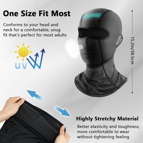 بالاكلافا لركوب الدراجات النارية، بالاكلافا وجه رياضي مسامي، غطاء رأس مقاوم للرياح ومقاوم للماء للرجال والنساء in Kuwait