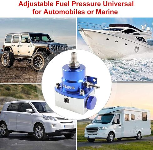 Universal Adjustable Aluminum FPR Fuel Pressure Regulator Kit +160 Psi Pressure Gage AN6-6AN Fuel Line,Hose Fitting Connectors Kit … in Saudi Arabia
