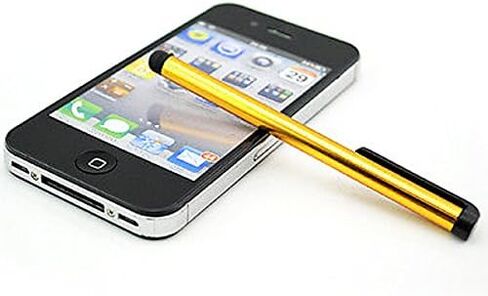 5 عبوات من القلم المعدني العالمي الصغير الذي يعمل باللمس للهواتف المحمولة والهواتف الذكية والكمبيوتر اللوحي iPad iPhone (متعدد الألوان - 5 قطع) in Kuwait