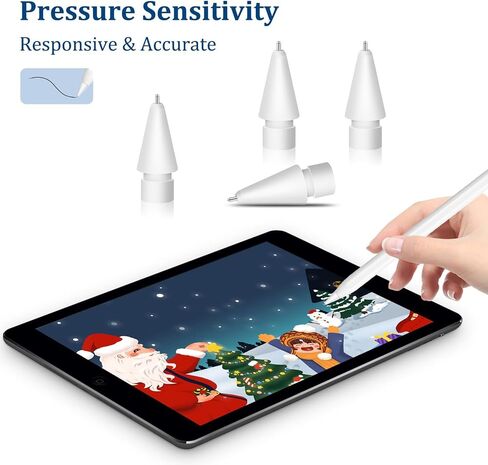 6 عبوات من أطراف أقلام الرصاص المعدنية البديلة لأقلام Apple المتوافقة مع قلم Apple الجيل الأول/الثاني، رؤوس أقلام الرصاص للتحكم الدقيق، طرف قلم إبرة مقاوم للتآكل لجهاز iPad Pro/Mini/Air Pencil in Saudi Arabia