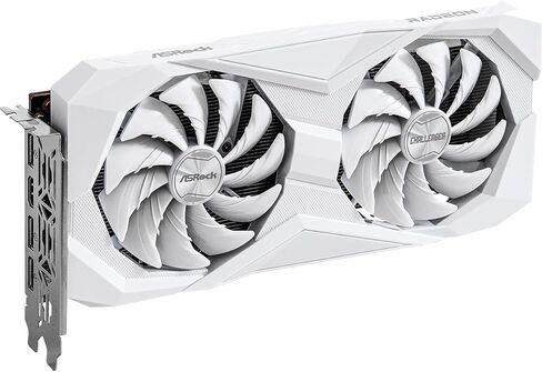 ASRock AMD Radeon RX 6600 Challenger White 8GB GDDR6 Graphics Card 0dB Silent Cooling 128-bit 7680 x 4320 DisplayPort HDMI 14 Gbps Dual Fan 7nm in Saudi Arabia