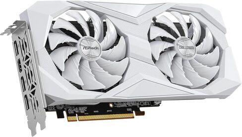 ASRock AMD Radeon RX 6600 Challenger White 8GB GDDR6 Graphics Card 0dB Silent Cooling 128-bit 7680 x 4320 DisplayPort HDMI 14 Gbps Dual Fan 7nm in Saudi Arabia