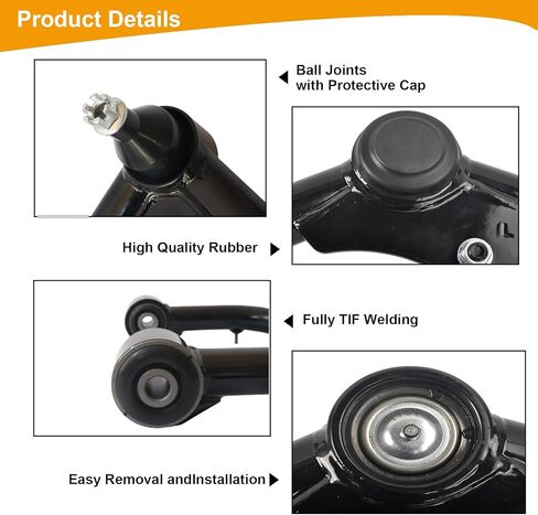 أذرع التحكم العلوية الأمامية 2-4 بوصة رفع لـ 2003-2022 Toyota 4runner، 2007-2014 Fj Cruiser، 2003-2009 Lexus Gx470، 2010-2016 Lexus Gx460 نظام تعليق أمامي مع وصلة كروية (قطعتان) in Kuwait