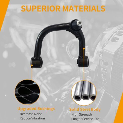أذرع التحكم العلوية الأمامية 2-4 بوصة رفع لـ 2003-2022 Toyota 4runner، 2007-2014 Fj Cruiser، 2003-2009 Lexus Gx470، 2010-2016 Lexus Gx460 نظام تعليق أمامي مع وصلة كروية (قطعتان) in Kuwait