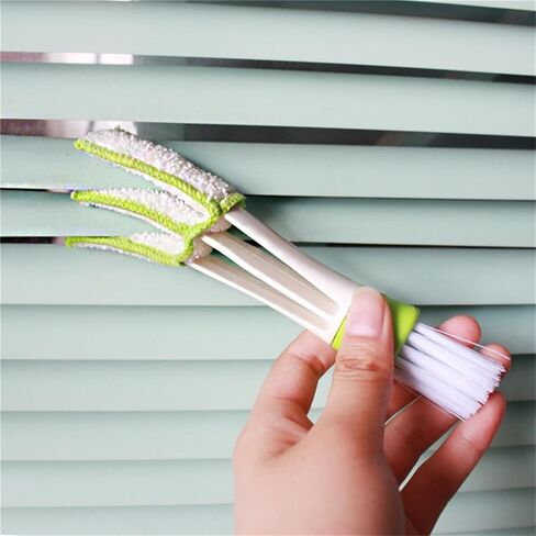 Microfiber Blinds Duster, Hand Held Automotive Air Vent Conditioner Brush and Cleaner Cloth, House Car Office Dust Collector Cleaning Cloth Tool for Keyboard Car Window Leaves Blinds Shutter Fan in Kuwait