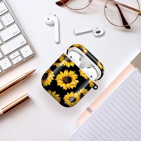 غطاء حافظة Maxjoy for AirPods، حافظة AirPod شفافة على شكل زهرة للنساء والرجال حافظة iPod شفافة ناعمة ولطيفة مع مشبك سلسلة مفاتيح متوافقة مع AirPod 2nd 1st Gen Charging Case 2&1، زهري in Saudi Arabia