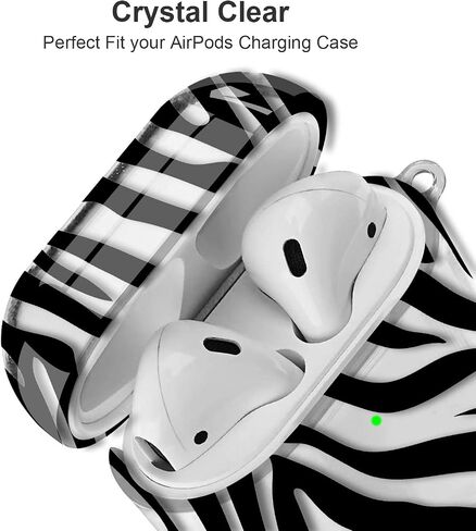 غطاء حافظة Maxjoy for AirPods، حافظة AirPod شفافة على شكل زهرة للنساء والرجال حافظة iPod شفافة ناعمة ولطيفة مع مشبك سلسلة مفاتيح متوافقة مع AirPod 2nd 1st Gen Charging Case 2&1، زهري in Saudi Arabia