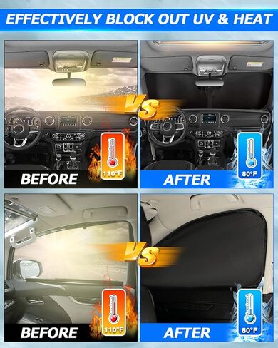 Karltys Sunshade for Toyota 4Runner 2010-2025, Upgraded Double Layer 210T 4Runner Windshield Sun Shade & Front Side Window Cover, Foldable Car UV Ray Sun Visor Protector Keep Vehicle Cool (3PCS) in Saudi Arabia