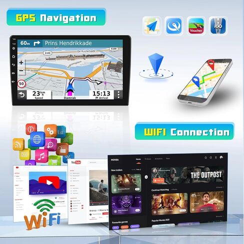 راديو ستيريو للسيارة Hi-Fi 2+64G Android 13 لسيارة Ford Expedition 2006-2017 (مكيف الهواء اليدوي)، شاشة لمس عالية الدقة مقاس 9 بوصات مع Apple CarPlay Android Auto اللاسلكي، كاميرا احتياطية AHD، وصلة مرآة، GPS، WiFi in Saudi Arabia