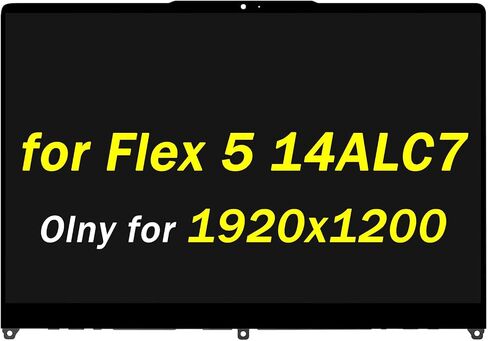 5D10S39785 بديل لجهاز Lenovo IdeaPad Flex 5-14ALC7 5-14IAU7 Gen 7 82R9 82R7 82TA Series 30 Pins (1920x1200) 14 بوصة شاشة LCD تعمل باللمس مجموعة رقمية (فقط لشاشة 30 دبابيس) in Saudi Arabia