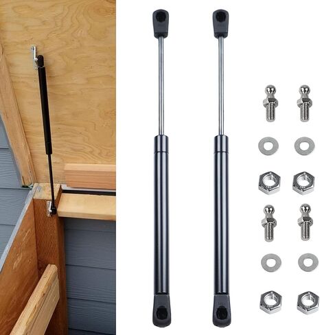 2 Pcs Gas Struts 12 Inch 24 lbs Prop Shock Lift Springs Rod Struts for ARE Snugtop Canopy Tool Box Truck Cap Topper Window C16-03795 C1603795 in Saudi Arabia