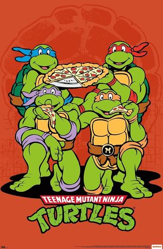ملصق حائط بيتزا من Trends International Teenage Mutant Ninja Turtles مقاس 22.375 بوصة × 34 بوصة in Saudi Arabia