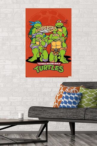 ملصق حائط بيتزا من Trends International Teenage Mutant Ninja Turtles مقاس 22.375 بوصة × 34 بوصة in Saudi Arabia