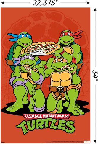 ملصق حائط بيتزا من Trends International Teenage Mutant Ninja Turtles مقاس 22.375 بوصة × 34 بوصة in Saudi Arabia