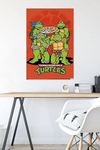 ملصق حائط بيتزا من Trends International Teenage Mutant Ninja Turtles مقاس 22.375 بوصة × 34 بوصة in Saudi Arabia