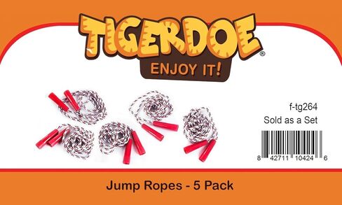 حبال القفز من Tigerdoe - 5 عبوات - حبل القفز للأطفال - حبل القفز من النايلون - ألعاب سلة عيد الفصح الكبيرة in Kuwait