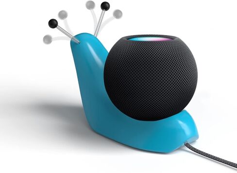 Cute Stable Stand Holder for Homepod Mini Stand, Desk Table Stand Shelf Designed for Homepod Mini Holder with Cable Management for Home Pod Mini Speaker Mount as Decorate Accessories, Blue in Saudi Arabia