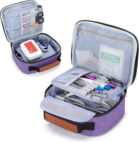 حقيبة تخزين طبية صغيرة من يارو فارغة، منظم أدوات الإسعافات الأولية المحمولة للوازم الطبية الطارئة ومرضى السكري، مثالية للرياضة، الأسرة، المكتب، السيارة، السفر، التخييم، المشي لمسافات طويلة، وردي in Kuwait
