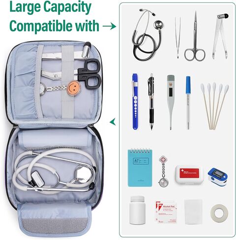 حقيبة تخزين طبية صغيرة من يارو فارغة، منظم أدوات الإسعافات الأولية المحمولة للوازم الطبية الطارئة ومرضى السكري، مثالية للرياضة، الأسرة، المكتب، السيارة، السفر، التخييم، المشي لمسافات طويلة، وردي in Kuwait
