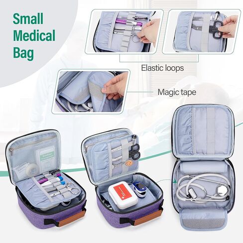 حقيبة تخزين طبية صغيرة من يارو فارغة، منظم أدوات الإسعافات الأولية المحمولة للوازم الطبية الطارئة ومرضى السكري، مثالية للرياضة، الأسرة، المكتب، السيارة، السفر، التخييم، المشي لمسافات طويلة، وردي in Kuwait