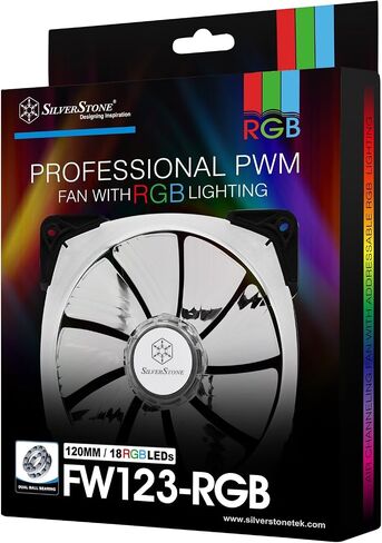 SilverStone Technology PWM 120mm Addressable RGB Fan with Dual Ball Bearing and Air Penetrator Frame (SST-AP124-ARGB) in Saudi Arabia