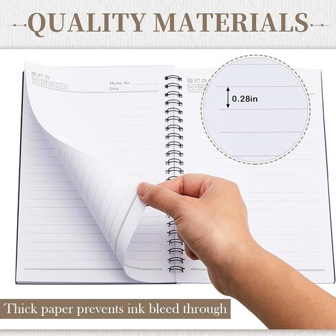 Lewtemi 6 Pack Small Left Handed Notebook 8"x5" Lefty Spiral Notebooks Wire Bound Mini Notebook 50 Sheets College Wide Ruled Paper Journal(Colorful) in Kuwait