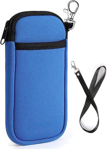 جراب كم للهاتف الخلوي من النيوبرين مع حبل للرقبة لهاتف Motorola Moto G Stylus 2022 2023 G Power G 5G G Pure G Play Samsung Galaxy S21 Ultra S20 Plus S23+ S22+ S21+ A54 A03 A13 A12 Pixel 6 (أزرق) in Kuwait