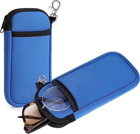 جراب كم للهاتف الخلوي من النيوبرين مع حبل للرقبة لهاتف Motorola Moto G Stylus 2022 2023 G Power G 5G G Pure G Play Samsung Galaxy S21 Ultra S20 Plus S23+ S22+ S21+ A54 A03 A13 A12 Pixel 6 (أزرق) in Kuwait