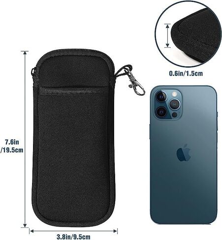 جراب كم للهاتف الخلوي من النيوبرين مع حبل للرقبة لهاتف Motorola Moto G Stylus 2022 2023 G Power G 5G G Pure G Play Samsung Galaxy S21 Ultra S20 Plus S23+ S22+ S21+ A54 A03 A13 A12 Pixel 6 (أزرق) in Kuwait