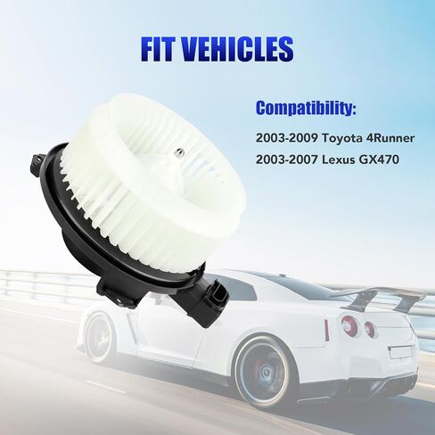 محرك منفاخ HVAC مع مروحة يناسب 2003 2004 2005 2006 2007 2008 2009 Toyota 4Runner، 2003-2007 Lexus GX470 يستبدل #700062 in Saudi Arabia