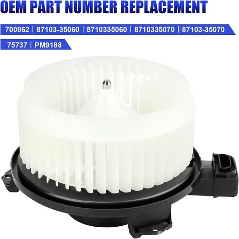 محرك منفاخ HVAC مع مروحة يناسب 2003 2004 2005 2006 2007 2008 2009 Toyota 4Runner، 2003-2007 Lexus GX470 يستبدل #700062 in Saudi Arabia