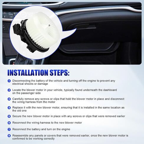 محرك منفاخ HVAC مع مروحة يناسب 2003 2004 2005 2006 2007 2008 2009 Toyota 4Runner، 2003-2007 Lexus GX470 يستبدل #700062 in Saudi Arabia