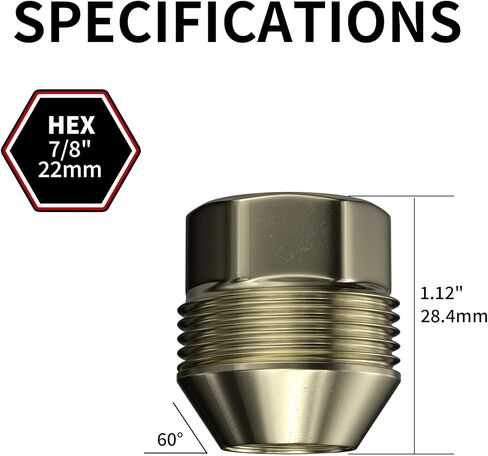 24 قطعة من صواميل العروة البديلة من مصنع Richeer M14x1.5 OEM، صواميل العروة المنتفخة المفتوحة لسيلفرادو سوبربان إكسبريس 1500 C1500 K1500 أفالانش سييرا 1500 يوكون إسكاليد in Kuwait