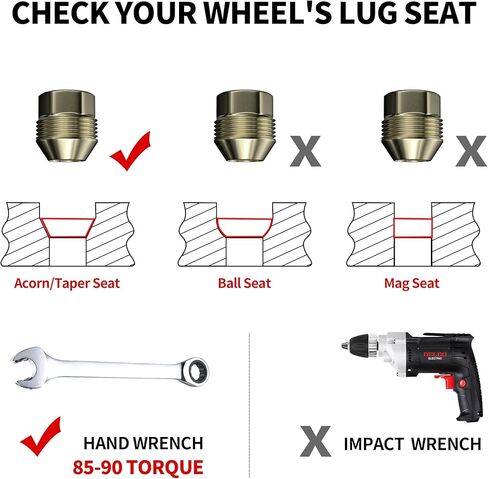 24 قطعة من صواميل العروة البديلة من مصنع Richeer M14x1.5 OEM، صواميل العروة المنتفخة المفتوحة لسيلفرادو سوبربان إكسبريس 1500 C1500 K1500 أفالانش سييرا 1500 يوكون إسكاليد in Kuwait
