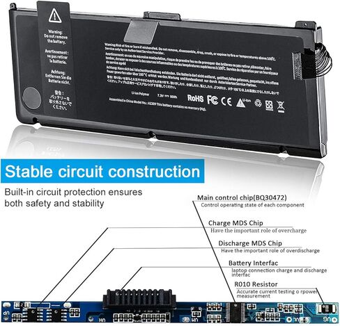 بطارية كمبيوتر محمول جديدة LQM® 7.3V 95Wh لجهاز Apple MacBook Pro 17 بوصة A1309 A1297 (إصدار 2009 أوائل 2009 منتصف 2009 منتصف 2010)، متوافقة مع MC226*/A MC226CH/A MC226J/A 020-6313-C 661-5037-A in Kuwait