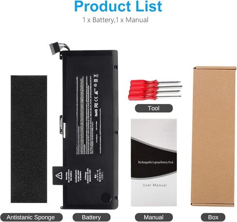 بطارية كمبيوتر محمول جديدة LQM® 7.3V 95Wh لجهاز Apple MacBook Pro 17 بوصة A1309 A1297 (إصدار 2009 أوائل 2009 منتصف 2009 منتصف 2010)، متوافقة مع MC226*/A MC226CH/A MC226J/A 020-6313-C 661-5037-A in Kuwait