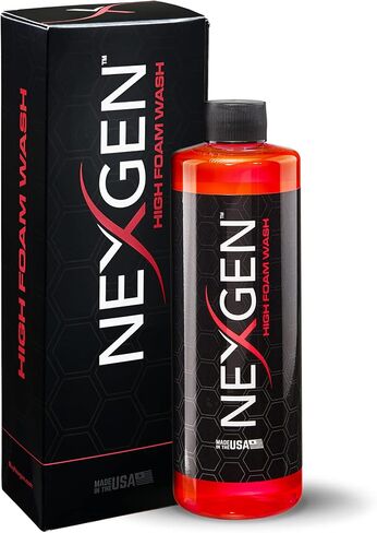 غسول رغوي عالي من Nexgen - رغوة غسيل سيارات مكثفة - قوي على الأوساخ والأوساخ، لطيف على طلاء الجسم - زجاجة 16 أونصة in Kuwait