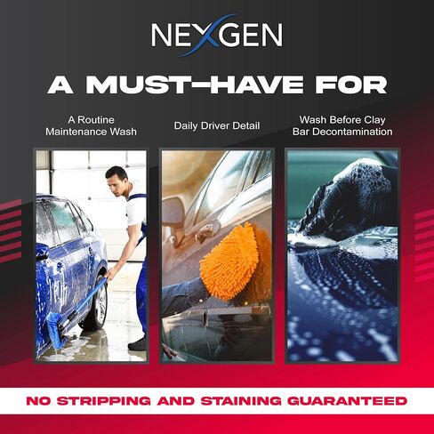 غسول رغوي عالي من Nexgen - رغوة غسيل سيارات مكثفة - قوي على الأوساخ والأوساخ، لطيف على طلاء الجسم - زجاجة 16 أونصة in Kuwait
