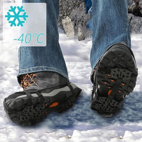 Crampons Ice Grips, Ice & Snow Grips Cleat Over Shoe/Pro Winter Ice Grips for Shoes and Boots - Ice Cleats Snow Traction Cleats for Snow and Ice in Saudi Arabia